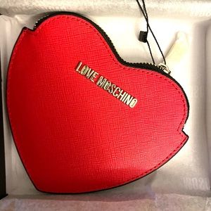 Love Moschino Heart Shaped Wallet/Coin Purse NWT